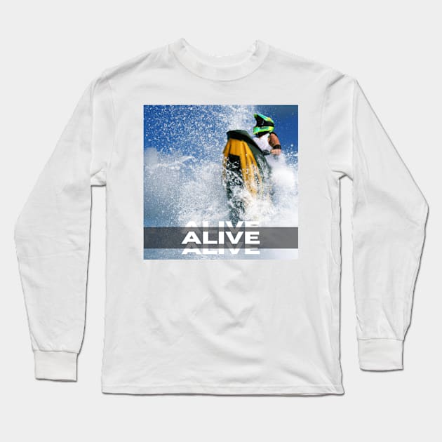 Jet Ski Rider Long Sleeve T-Shirt by LuxTeeShop